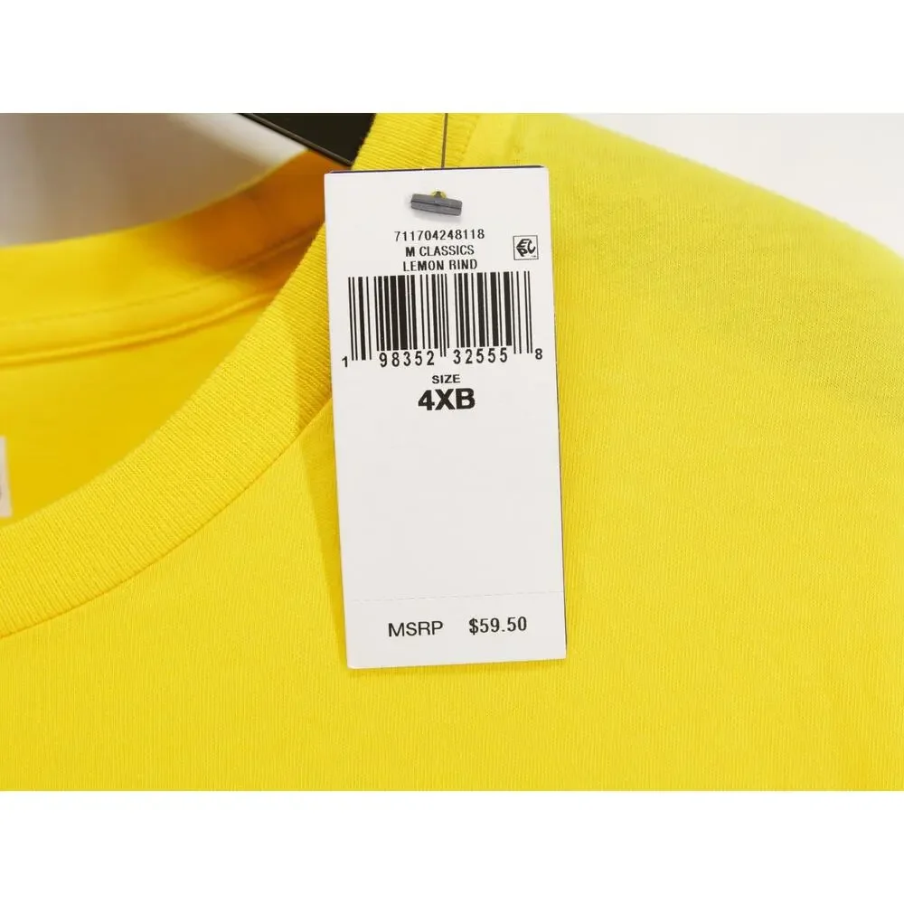 NWT Polo Ralph Lauren Men's 4XLB Classic Fit Pocket T-Shirt Lemon Rind Yellow